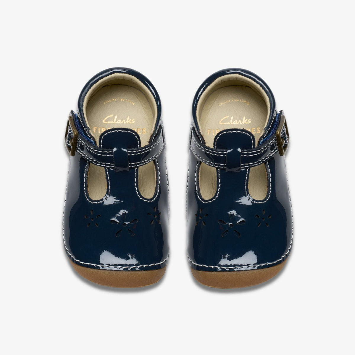 Clarks Essential / Tiny Skip Toddler Navy Patent