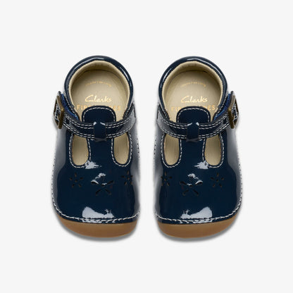 Clarks Essential / Tiny Skip Toddler Navy Patent