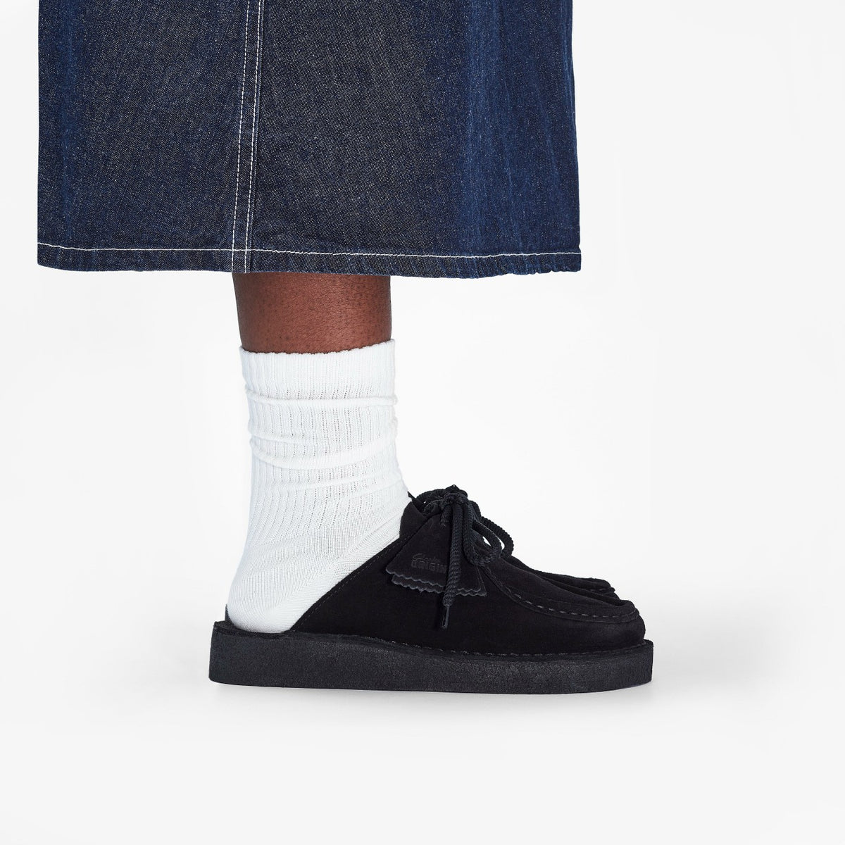 Clarks Discount / Desert Nomad Mule Black Suede