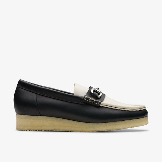 Clarks Value / Wallabee Loafer HBIT Black/White Leather