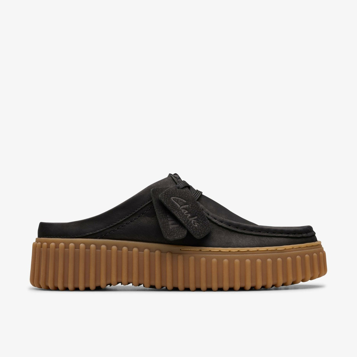 Clarks Latest / Torhill Mule Black Nubuck