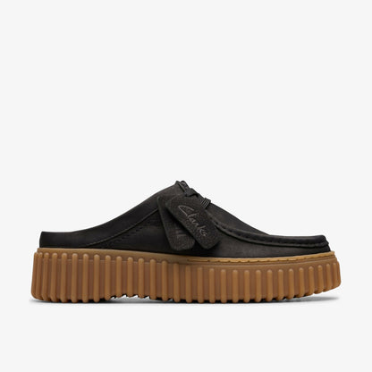 Clarks Latest / Torhill Mule Black Nubuck