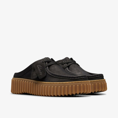 Clarks Latest / Torhill Mule Black Nubuck