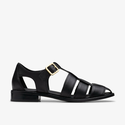 Clarks Popular / Hana Sun Black Leather
