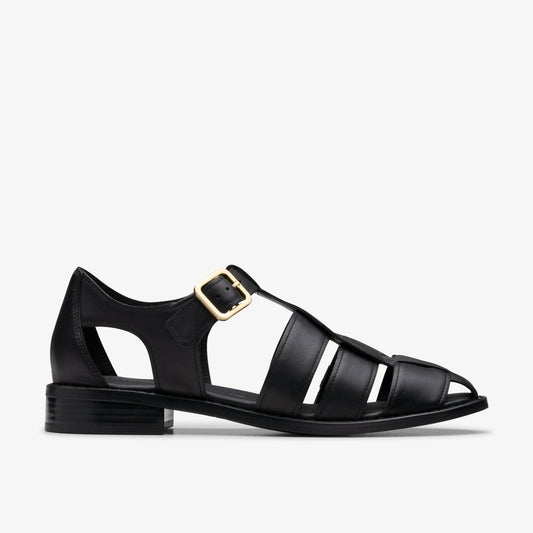 Clarks Popular / Hana Sun Black Leather