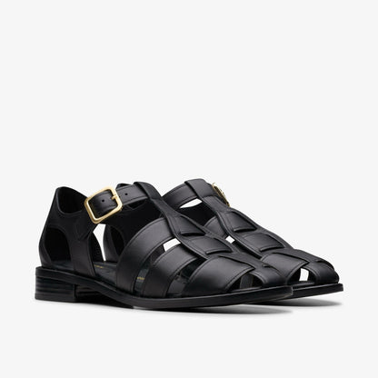 Clarks Popular / Hana Sun Black Leather