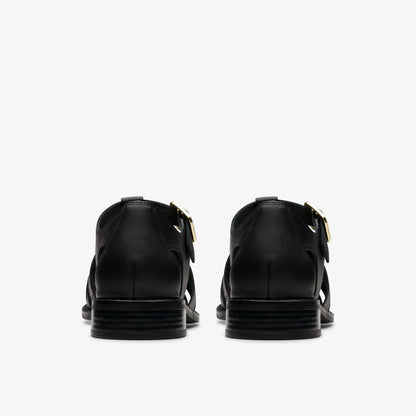 Clarks Popular / Hana Sun Black Leather