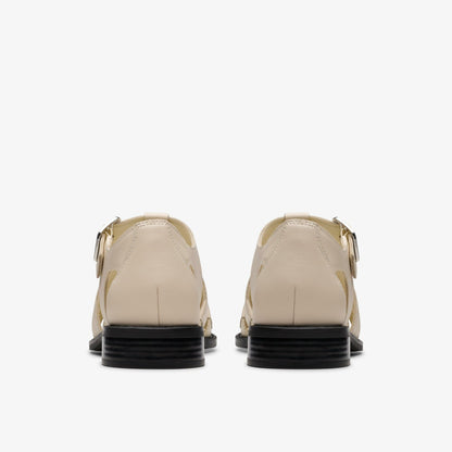 Clarks Great Value / Hana Sun Off White Leather