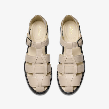 Clarks Great Value / Hana Sun Off White Leather