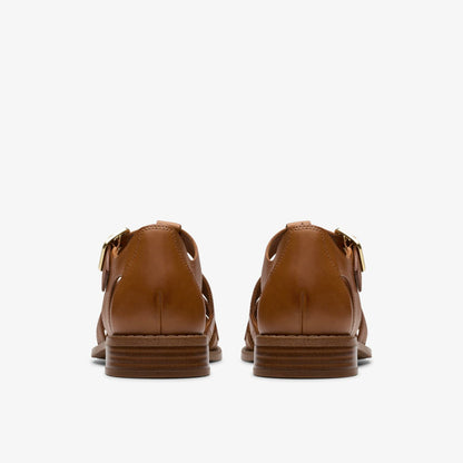 Clarks Best Seller / Hana Sun Tan Leather