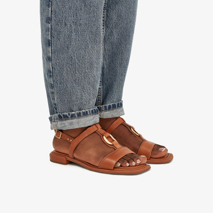 Clarks Quality / Ariany Sling Tan Leather