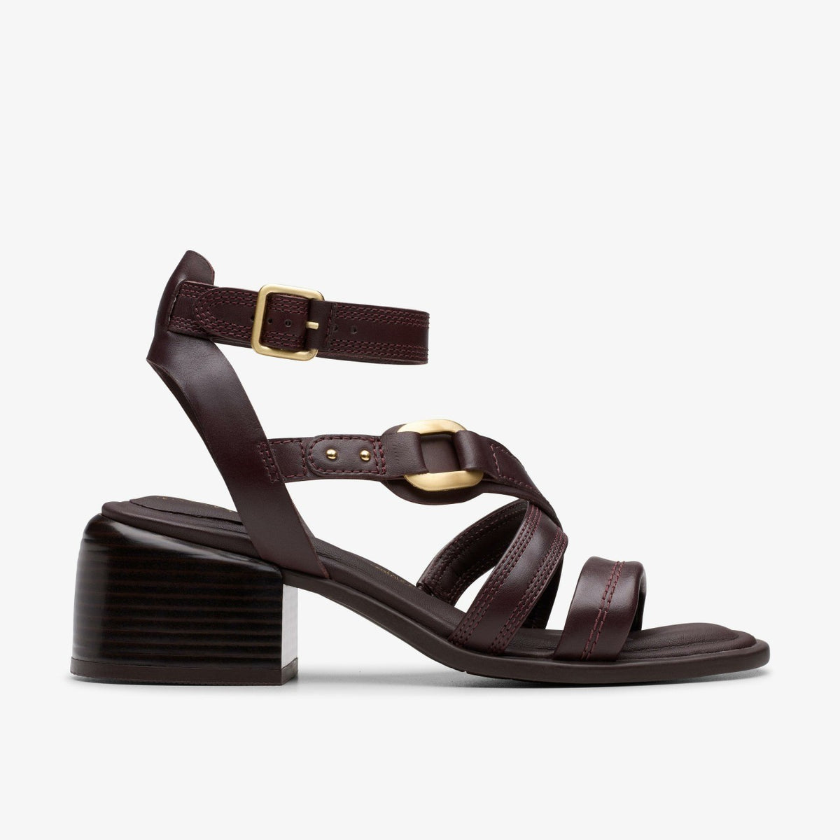 Clarks New / Morwyn Strap Wine Leather