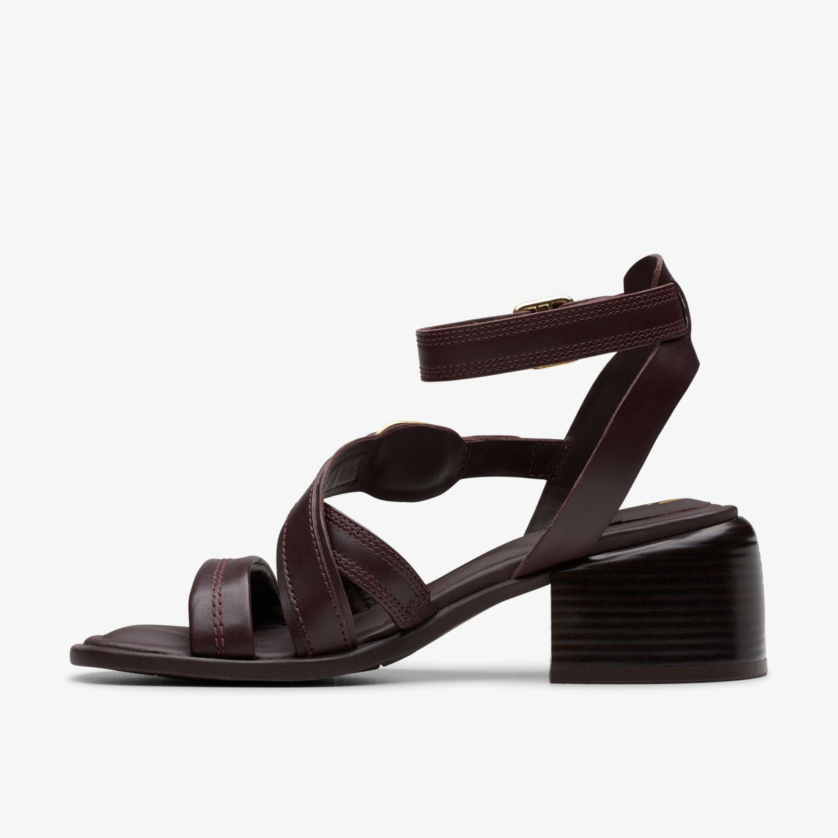 Clarks New / Morwyn Strap Wine Leather