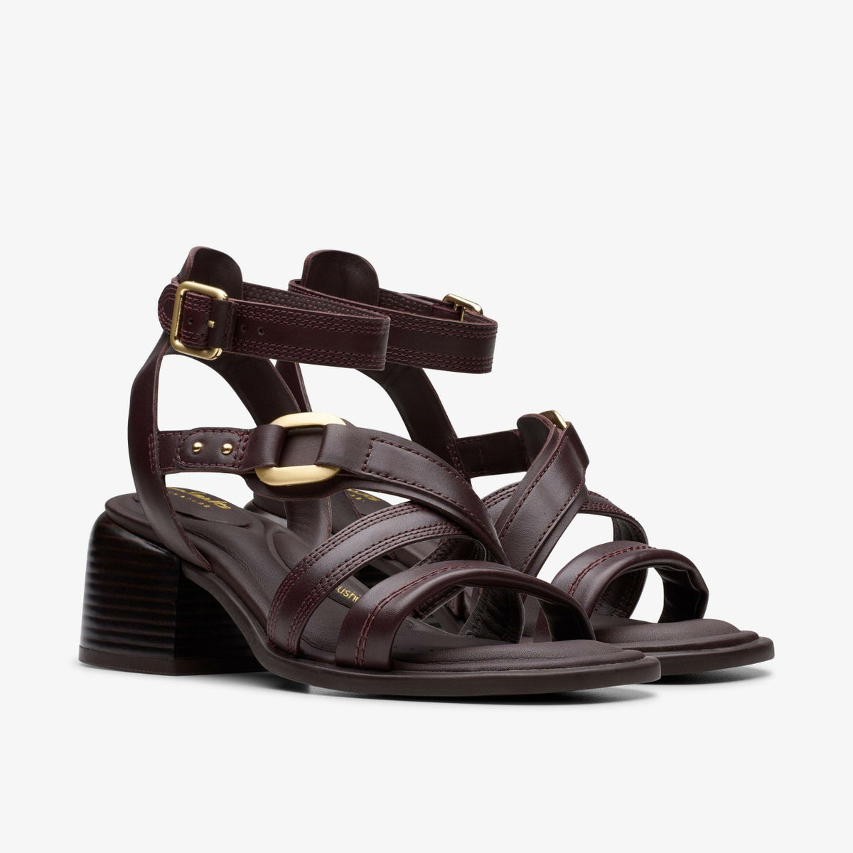 Clarks New / Morwyn Strap Wine Leather