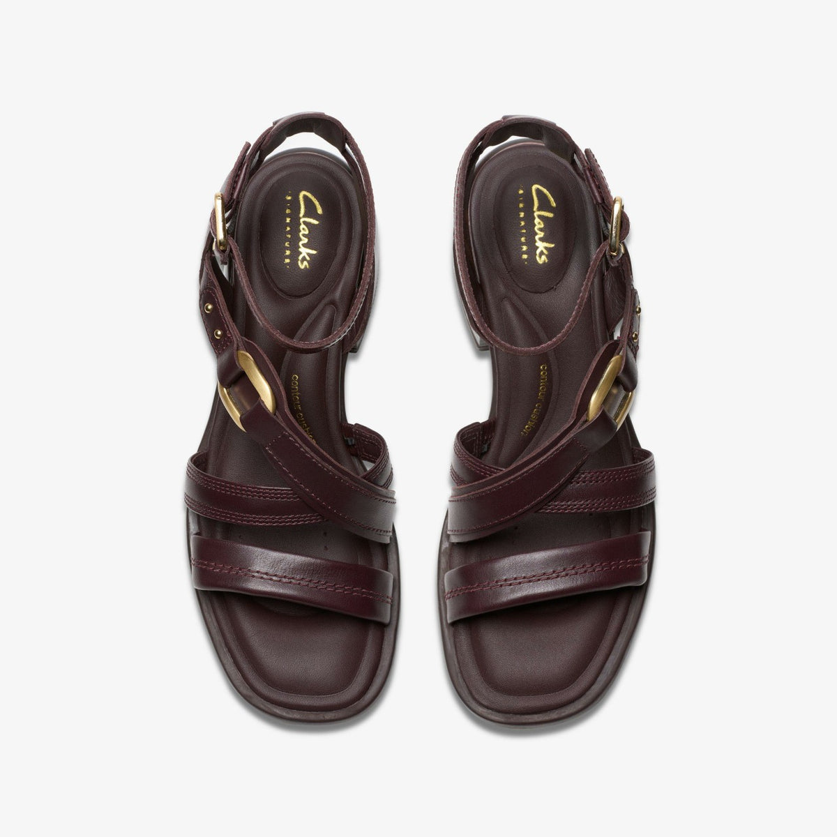 Clarks New / Morwyn Strap Wine Leather