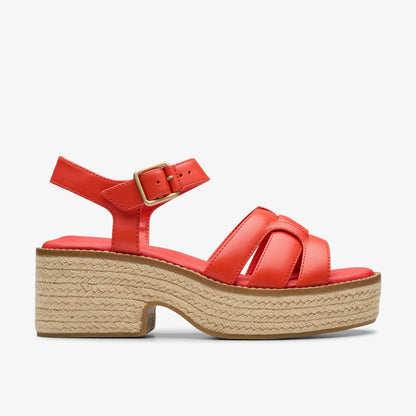 Clarks Classic / Coledale Strap Bright Red Leather