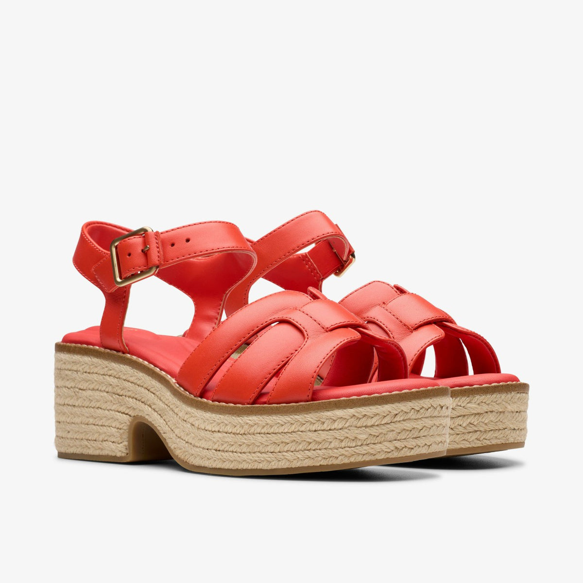 Clarks Classic / Coledale Strap Bright Red Leather