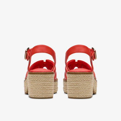 Clarks Classic / Coledale Strap Bright Red Leather