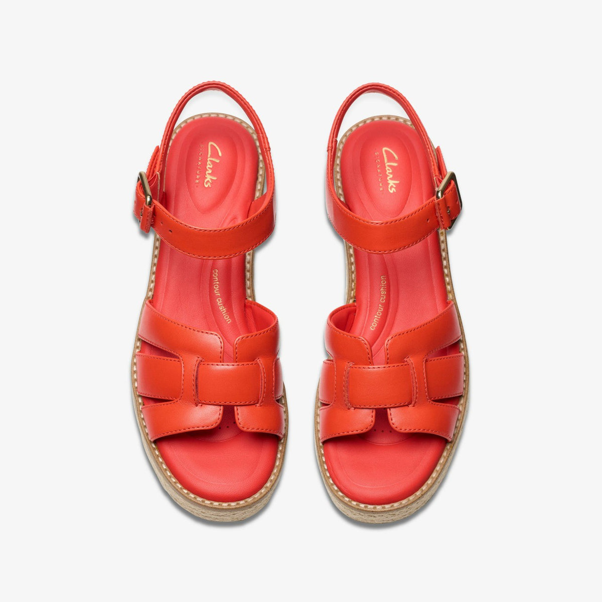 Clarks Classic / Coledale Strap Bright Red Leather