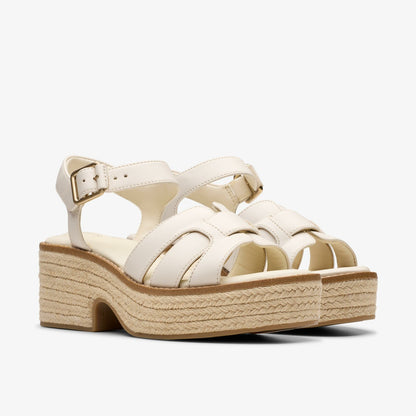 Clarks Trusted / Coledale Strap Cream Leather