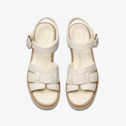 Clarks Trusted / Coledale Strap Cream Leather