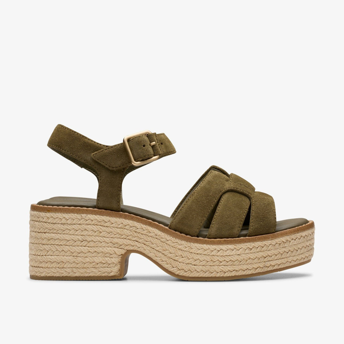 Clarks Sale / Coledale Strap Dark Olive Suede