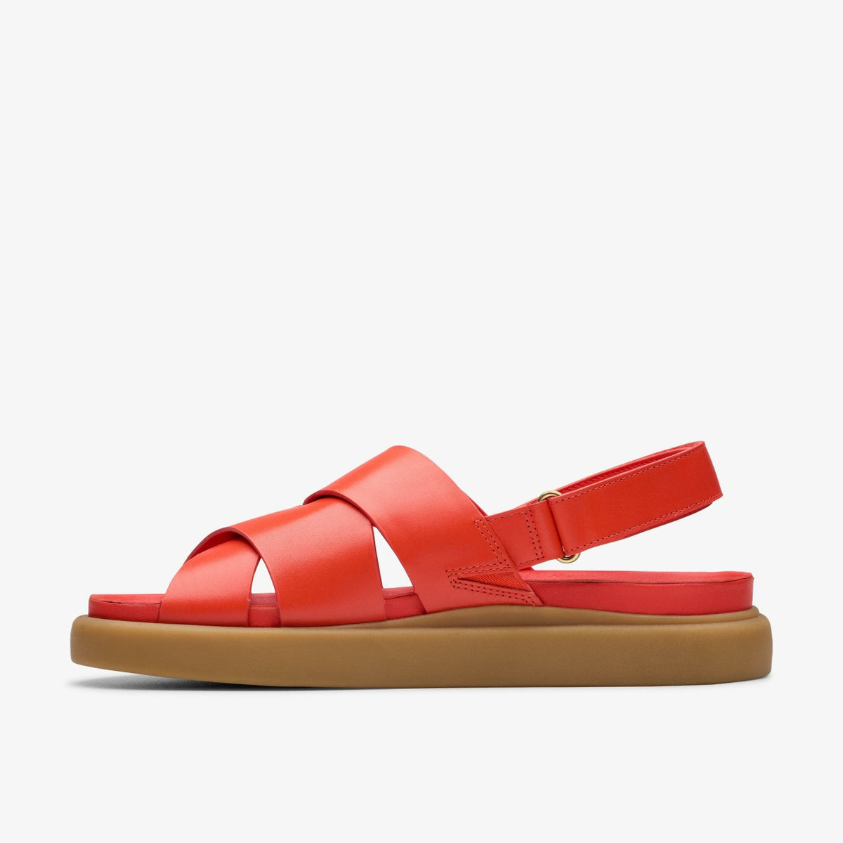 Clarks Featured / Aristella Sun Bright Red Leather
