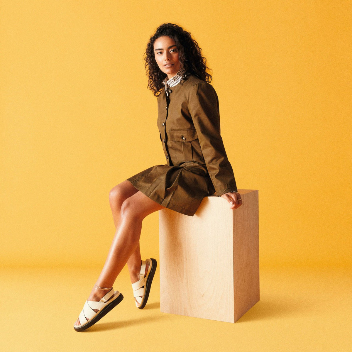 Clarks Sale / Aristella Sun Cream Leather