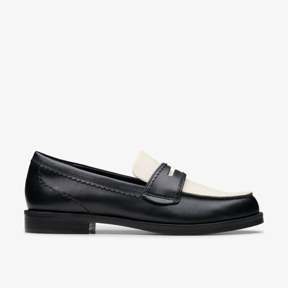 Clarks Sale / Straven Edge Black Combination Leather