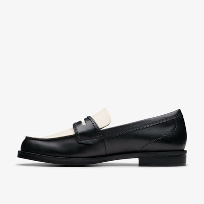 Clarks Sale / Straven Edge Black Combination Leather