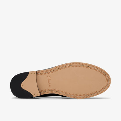 Clarks Sale / Straven Edge Black Combination Leather