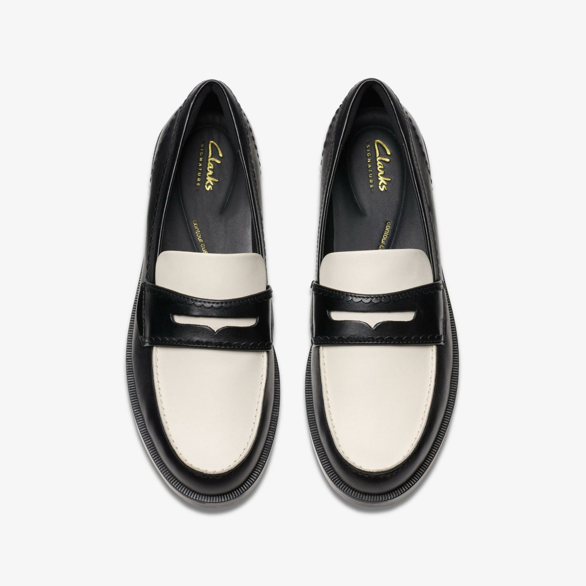 Clarks Sale / Straven Edge Black Combination Leather
