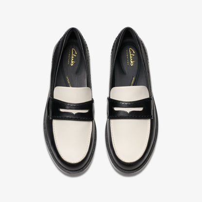 Clarks Sale / Straven Edge Black Combination Leather