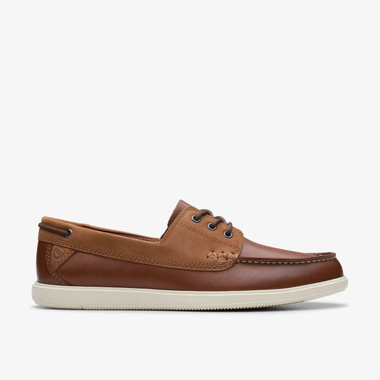 Clarks Recommended / Bratton Boat Dark Tan Leather