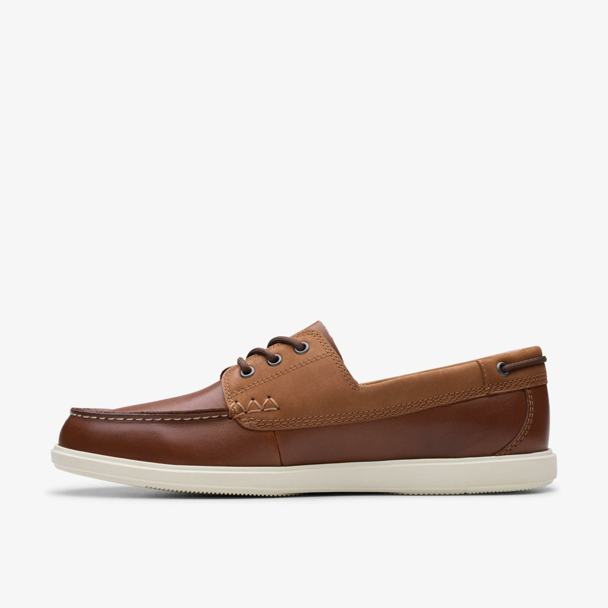 Clarks Recommended / Bratton Boat Dark Tan Leather