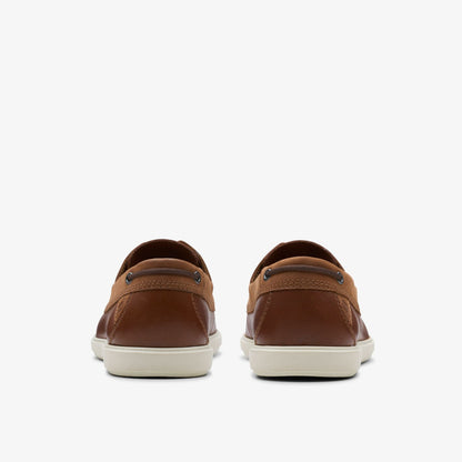 Clarks Recommended / Bratton Boat Dark Tan Leather