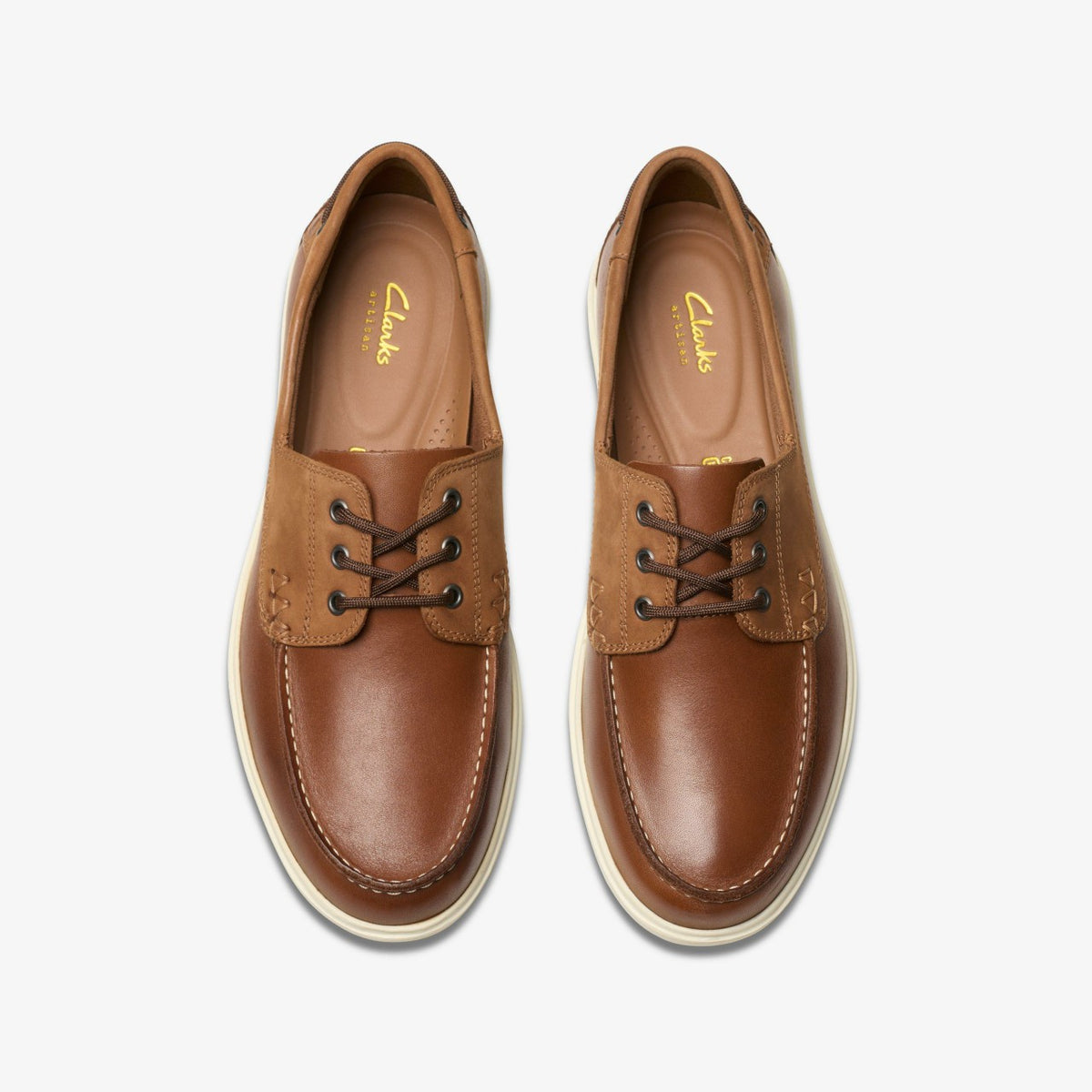 Clarks Recommended / Bratton Boat Dark Tan Leather