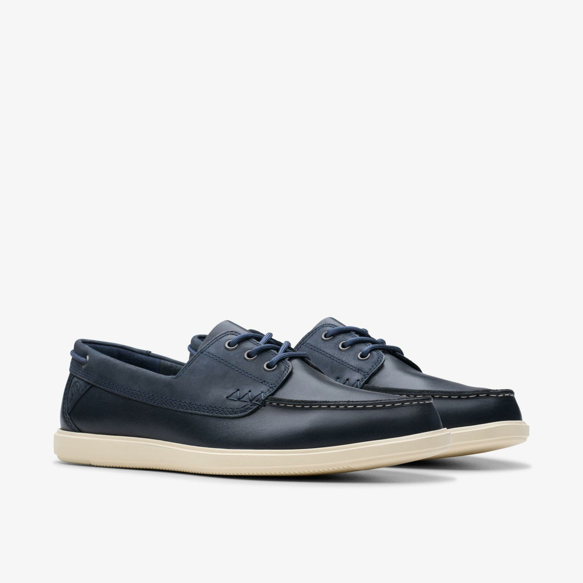 Clarks Sale / Bratton Boat Navy Leather