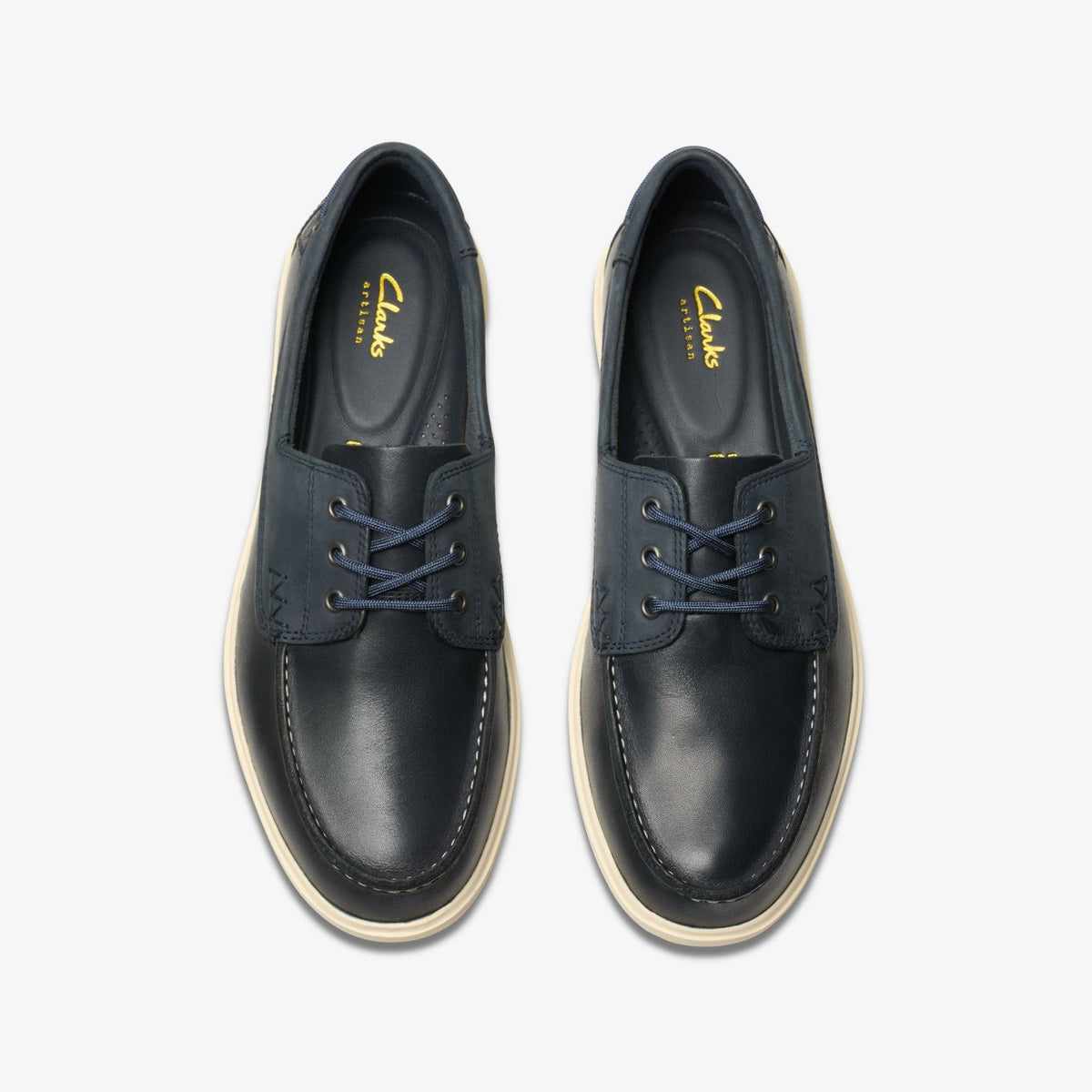 Clarks Sale / Bratton Boat Navy Leather