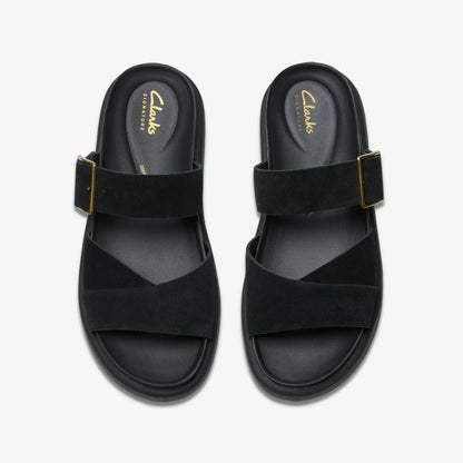Clarks Quality / Aristella Mule Black Suede