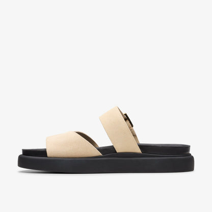 Clarks Featured / Aristella Mule Ecru Suede