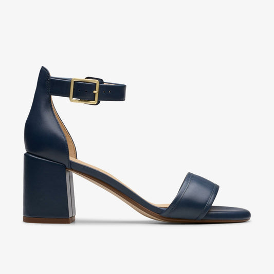 Clarks Popular / Ezoria Mae Navy Leather