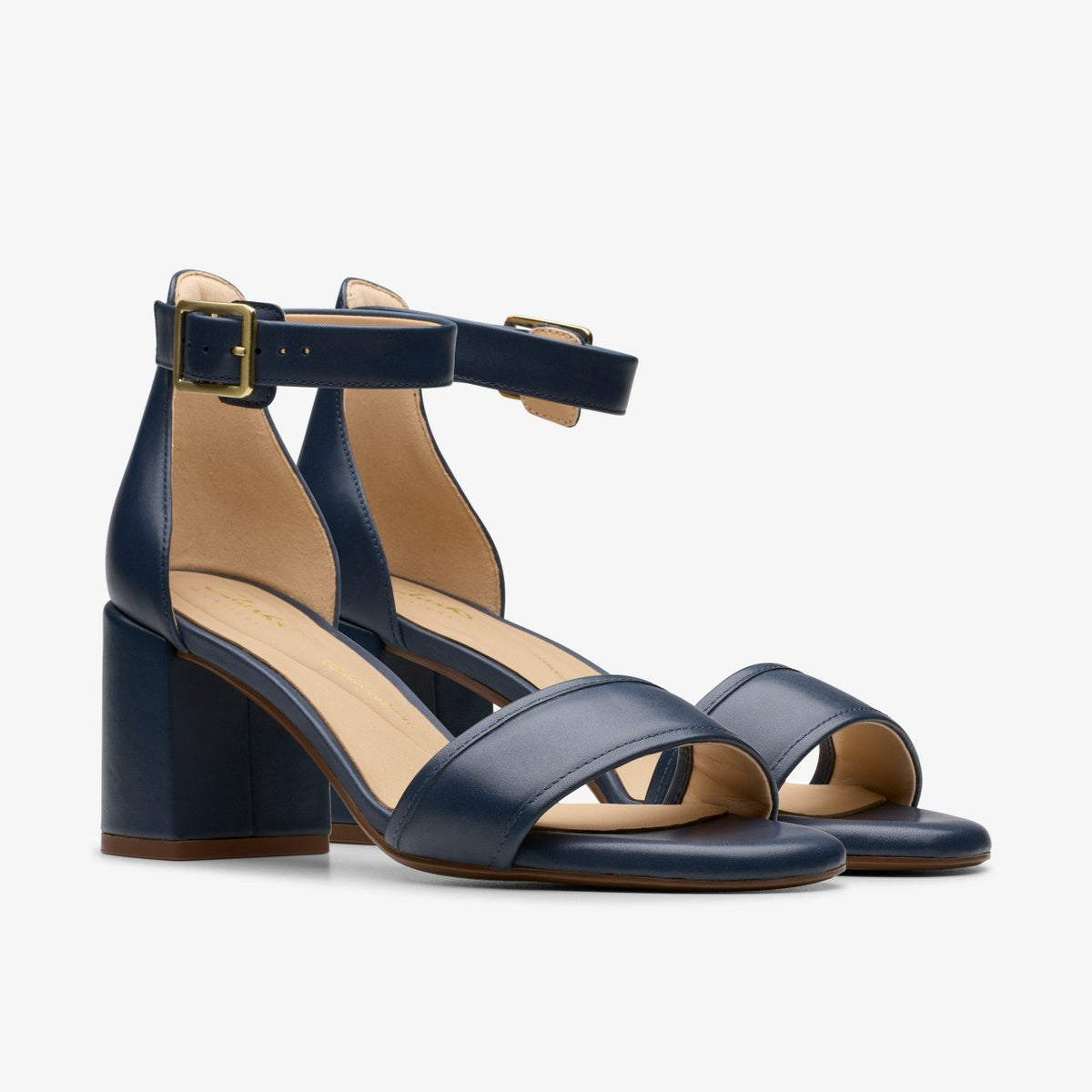 Clarks Popular / Ezoria Mae Navy Leather
