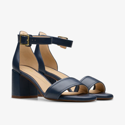 Clarks Popular / Ezoria Mae Navy Leather