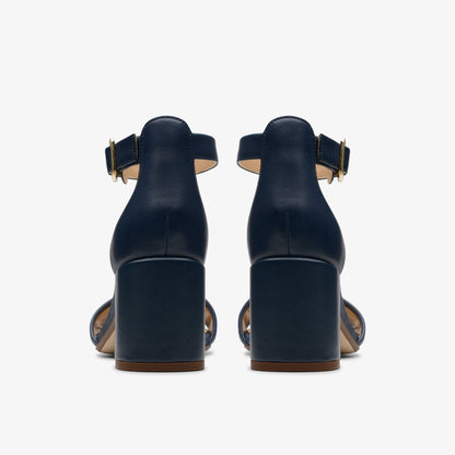 Clarks Popular / Ezoria Mae Navy Leather