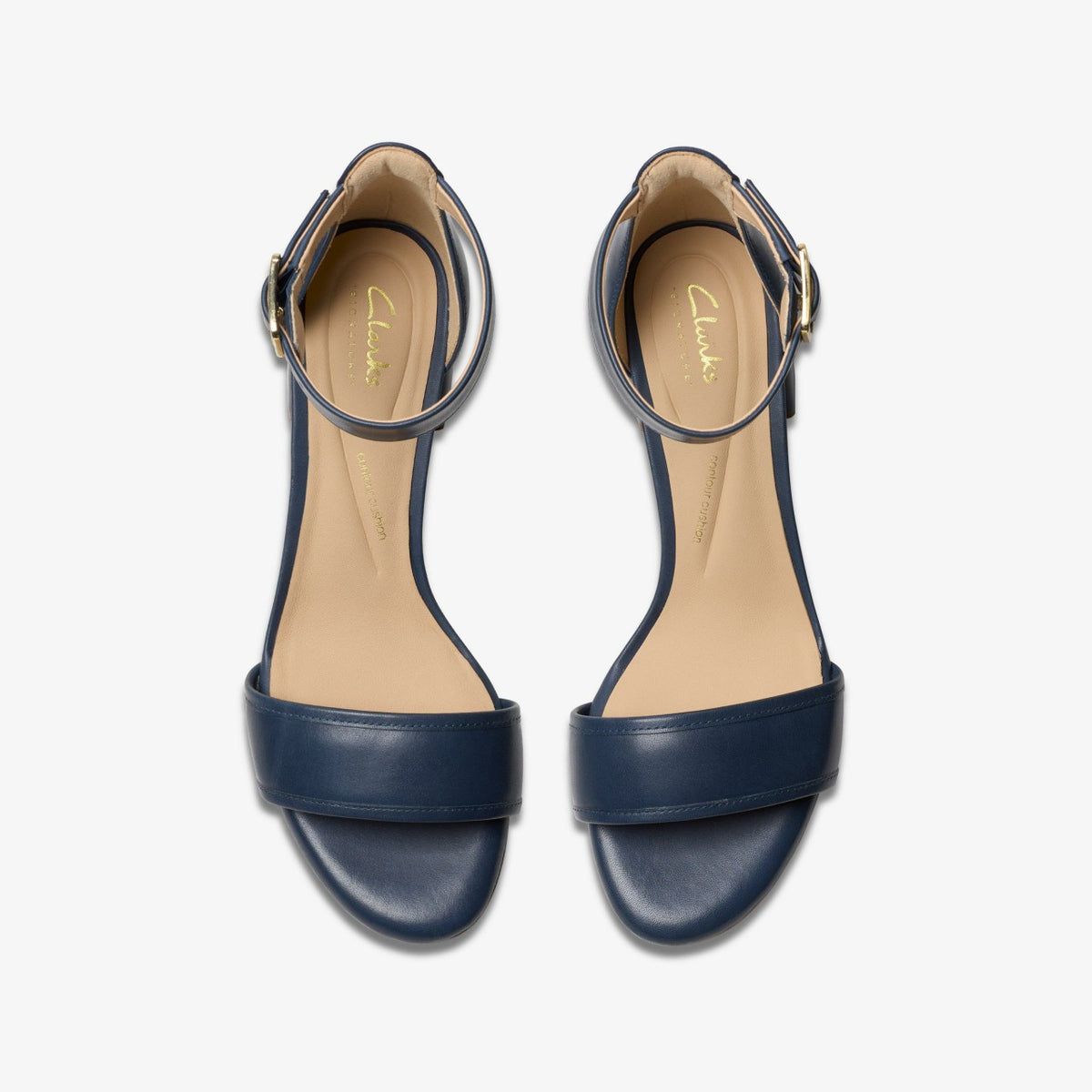 Clarks Popular / Ezoria Mae Navy Leather
