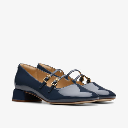 Clarks Popular / Daiss 30 Shine Navy Patent