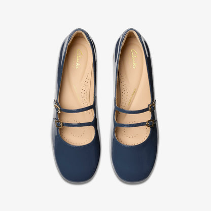 Clarks Popular / Daiss 30 Shine Navy Patent
