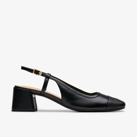 Clarks Essential / Nyta 45 Sling Black Combination Leather