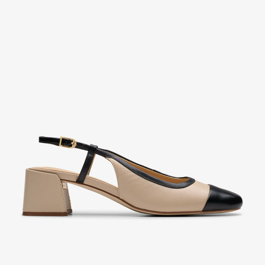 Clarks Signature / Nyta 45 Sling Sand Combination Leather